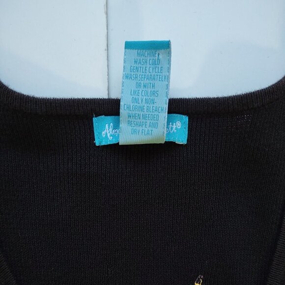 🍹Alexandra Bartlett Cocktail Cardigan Whimsical Tropical Cruise Tiki Bar L/XL - Picture 8 of 8